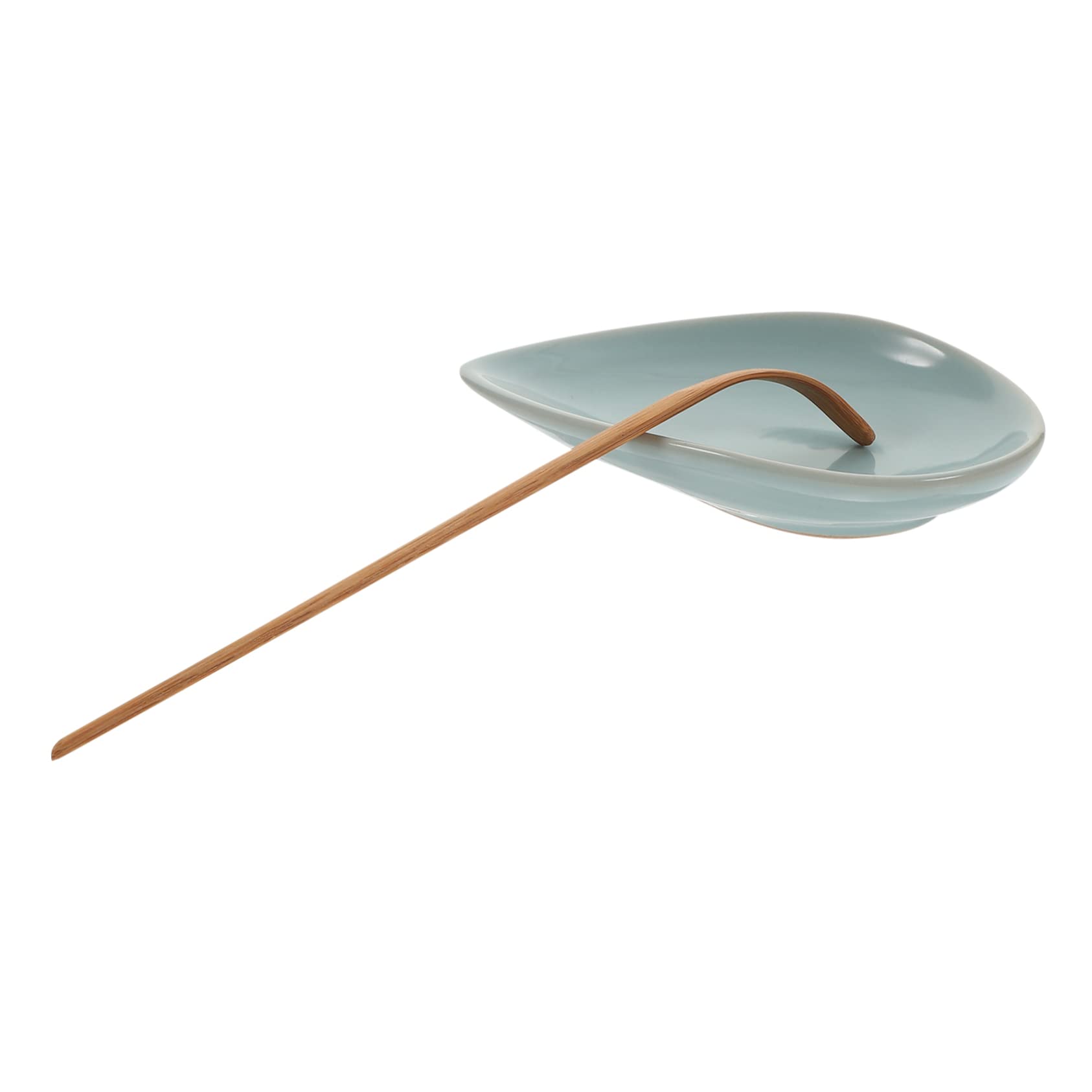 JECOMPRIS 1Set Ceramic Tea Leaf Holder Lightweight Tea Scoop for Office Tea Ceremony Supplies Grain Scoop for Loose Tea Easy to Clean and Portable for Tea Lovers