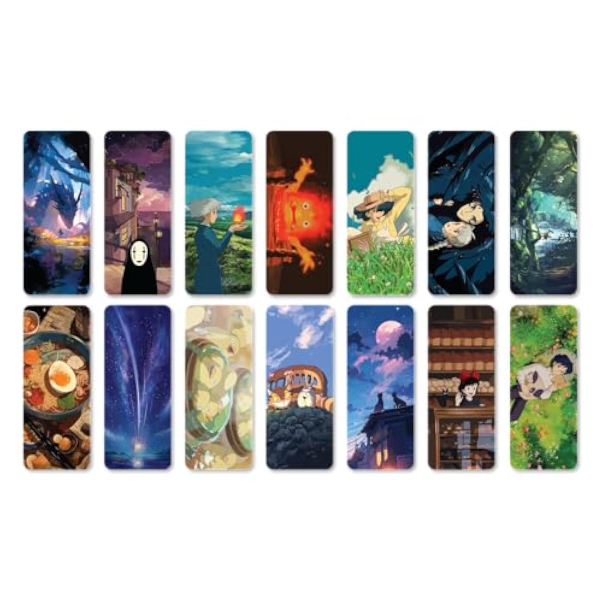 Whimsical Studio Ghibli Inspired Anime Bookmarks Set of 14