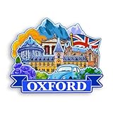 Quwsne Refrigerator Magnet Oxford UK Fridge Magnet City Travel Souvenirs Tourist Gifts 3D Classic Landmarks Handmade Crafts Home Decoration -1476