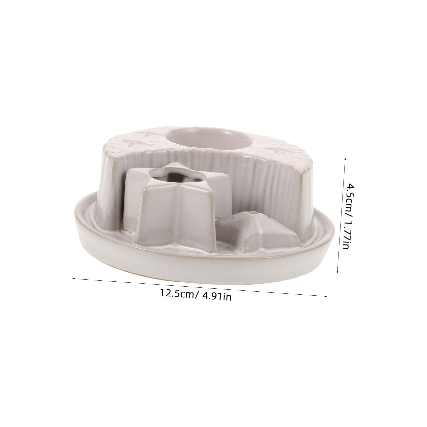 Moderner Räucherstäbchen Halter aus Keramik in Mondform mit Aschefangfunktion und Leicht zu Reinigen für Schlafzimmer und Teestube Dekoration