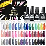 Gel Nail Polish 51 PCS Colors Spring Summer Classic Popular Colors 6ml Gel Polish Set Soak Off Gel...
