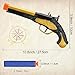 Pirate Toys Foam Blaster for Boys 3-5, Pirate Flintlock Pistol Toy with 20pcs Soft Foam Darts, Halloween Pirate Costume Accessory for Kids, Buccaneer Pirate Toy Gun Gift for 3 6 5 6 7 8 Years Old Kid
