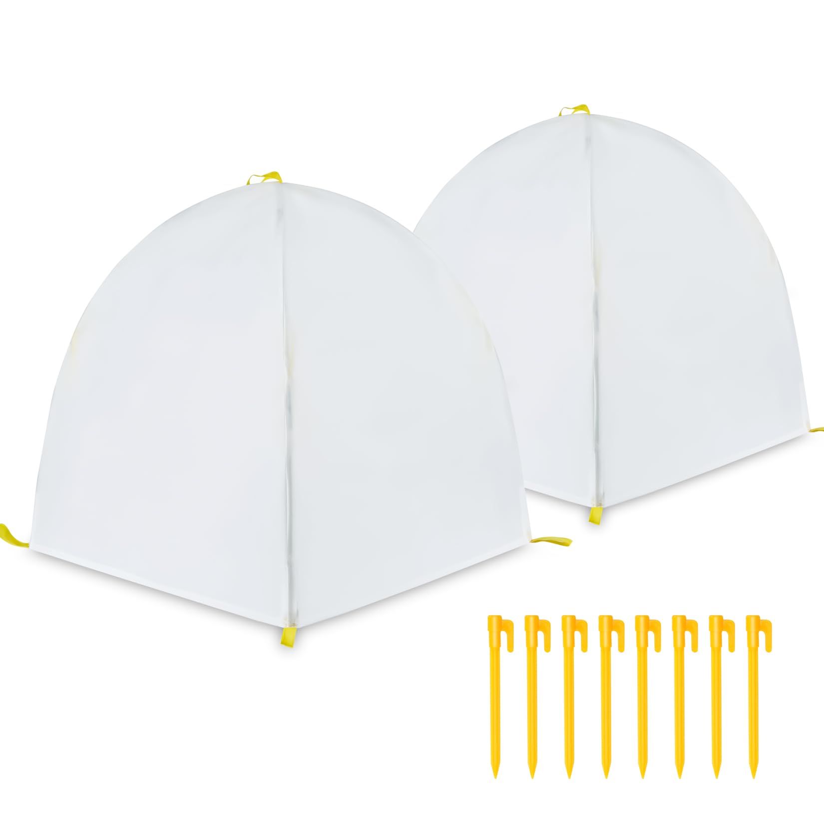 Plant Covers Freeze Protection,Plant Protector and Cover,Winter Snow & Frost Covers with Stakes,Warm Plant Tent, Protecting Fruit Tree Potted Plants and Shrub from Freezing Animals Eating.(2 Pack)