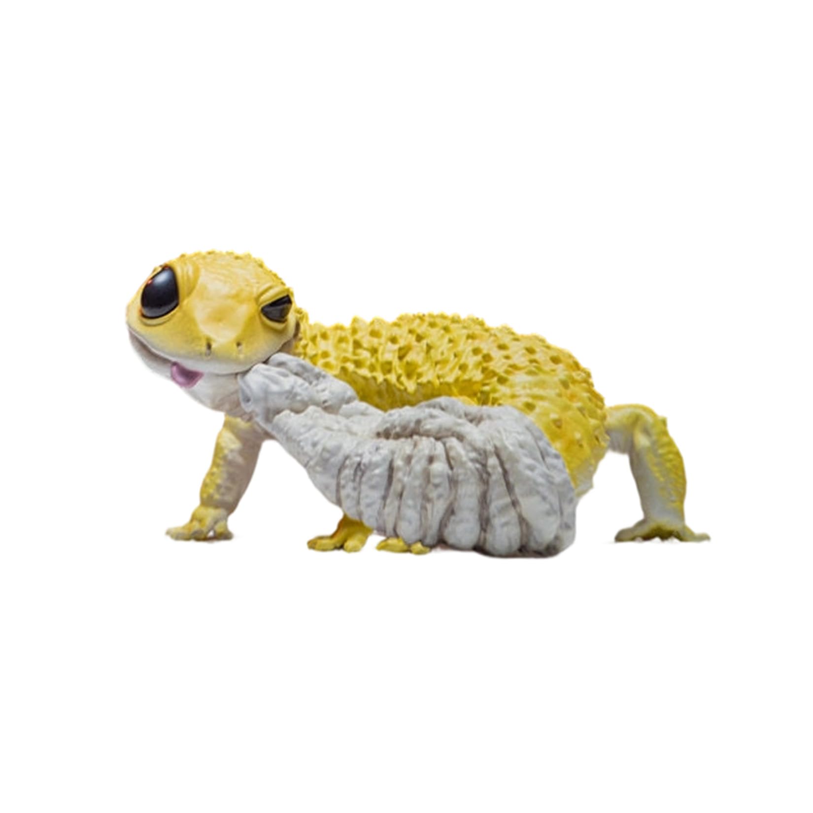Gecko léopard AMITD statuette reptile pour décoration étagère salon