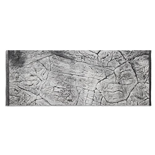 ATG 3D Aquarium Rückwand dünn Schieferoptik grau 120x50/117x45cm Aquarienhintergrund