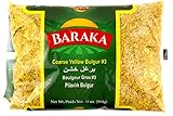Baraka Cracked Wheat #3 Yellow Bulgur | 100% All Natural Coarse Cracked Wheat for Bread Making, Pilaf, Crackers, Tabouli Salad, Soups, Vegan Recipes 2lb (Pack of 1)