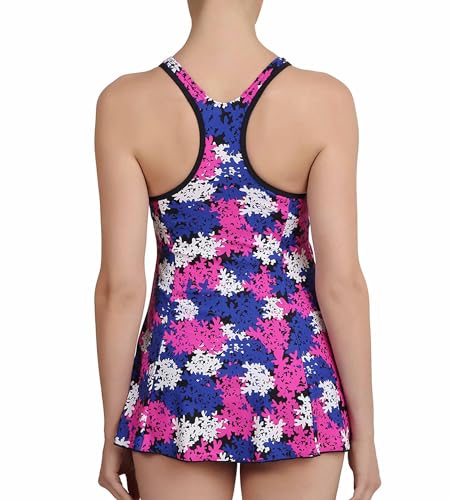 Image of Speedo Women's Swimdress with Boyleg | Swimming Costume Swimsuit | Chlorine Resistance | UPF 40+ Sun Protection | Removable Bra Pads