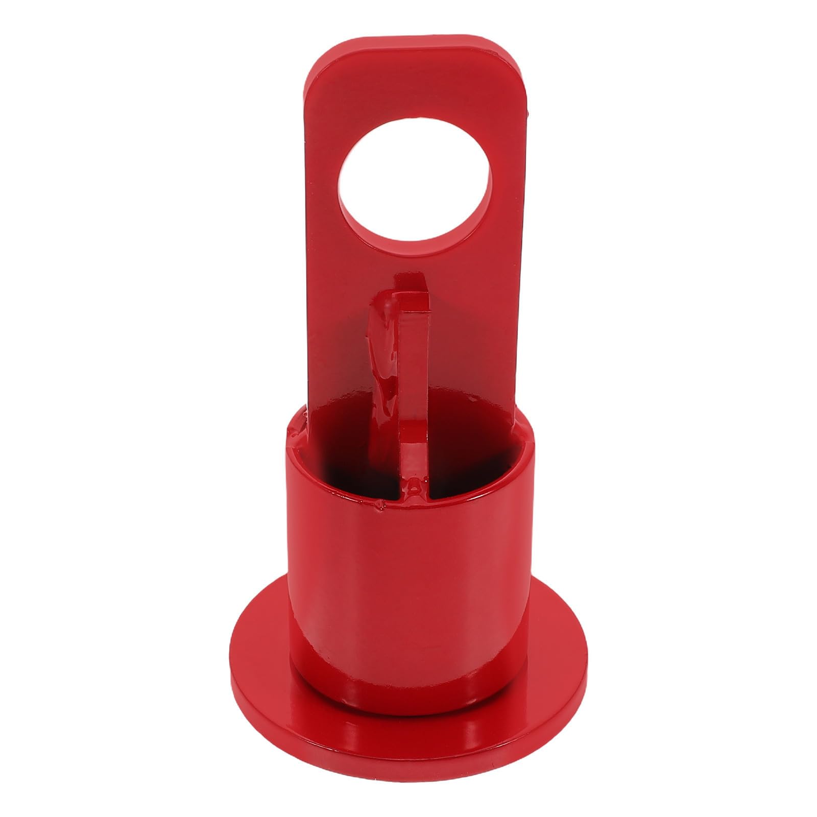 Lurrose Gancho de Cuello de Cisne para Remolque Rojo de Hierro Control de Balanceo y Extensión de Enganche, Compatible Soportes de Elevación y Uso Multifuncional