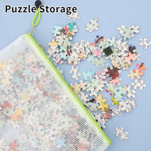 Image of EOOUT 56pcs Mesh Zipper Pouch, Waterproof Zipper Bags, 8 Sizes Plastic Travel Pouch, 18 Colors, Multipurpose for Travel Storage, Office Appliances