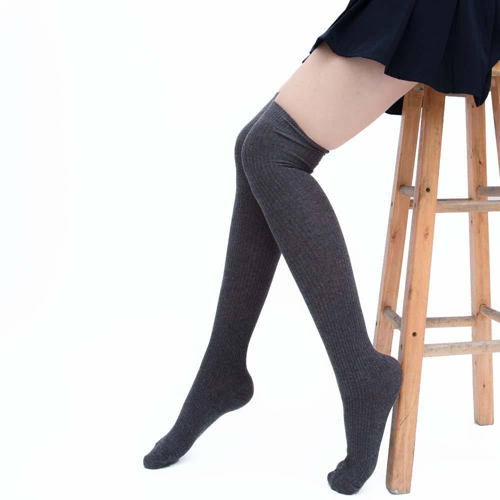Chavda Wool Warm Thigh High Socks | Thick Knitted Thermal Woolen Over Knee Long Socks for Women Winter Wear | Soft Stretchy Knee High Leg Warmers for Girls & Ladies 1