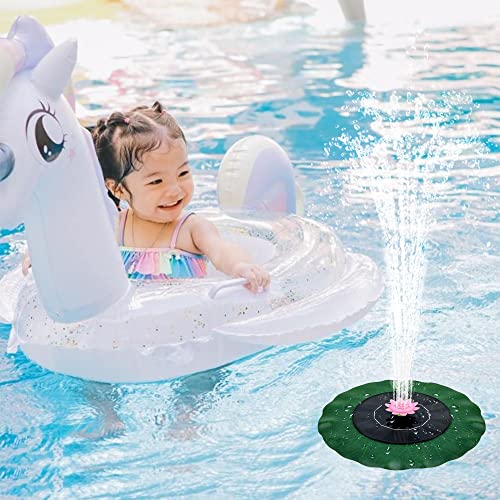 JORAKI Solare Fontana Pompa, 1W Pompa Acqua Solare Fontana da Giardino con 9 Ugelli, Fontana Solare per Bagno, Uccelli,Acquario,Stagno o Decorazione del Giardino - Image 6