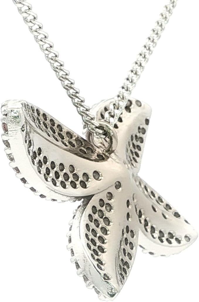 GocciAzzurra - Collana da Donna Dea Rhodium e Golden Crystal, Oro 24k e Argento, Collana con Pendente a Farfalla Effetto Pavé, Protezione E-Coating, Gioiello Made in Italy
