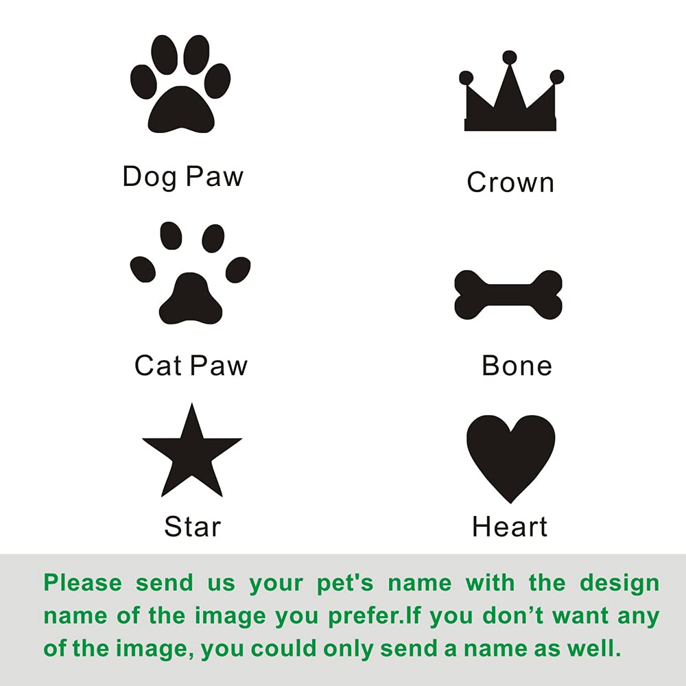 EDSG Dog Tags Engraved for Pets - Personalized Dog Tags - Custom Cat Tags - Stainless Steel ID Tags (Silver, Round)