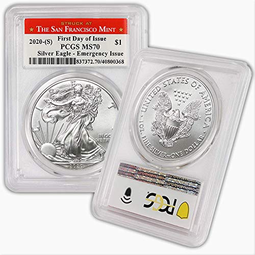 2020 (S) 1 oz American Silver Eagle MS-70 (First Day of Issue...