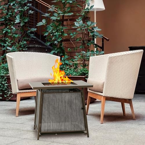 BALI OUTDOORS 50,000 BTU Propane Fire Pit Outdoor, 28 inch Propane Fire Pit Table Square, Gas Firepits for Outside Patio, Garden, Backyard - Image 7