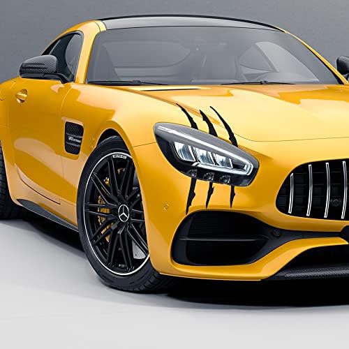 Claw Headlight Car Decals, Calcomanias para Carros, Self Adhesive Black Vinyl Car Stickers or Claw Decals for Headlights or Claw Decals for Cars