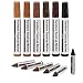 12pc Furniture Scratch Restore & Repair Touch-Up Kit - 6 Wax Stick Crayons & 6 Felt Tip Markers