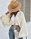 DRESHOW Damen Panama Hut Fedora Strand Sonnenhut Breiter Rand Stroh Aufrollen Hut UPF 50+
