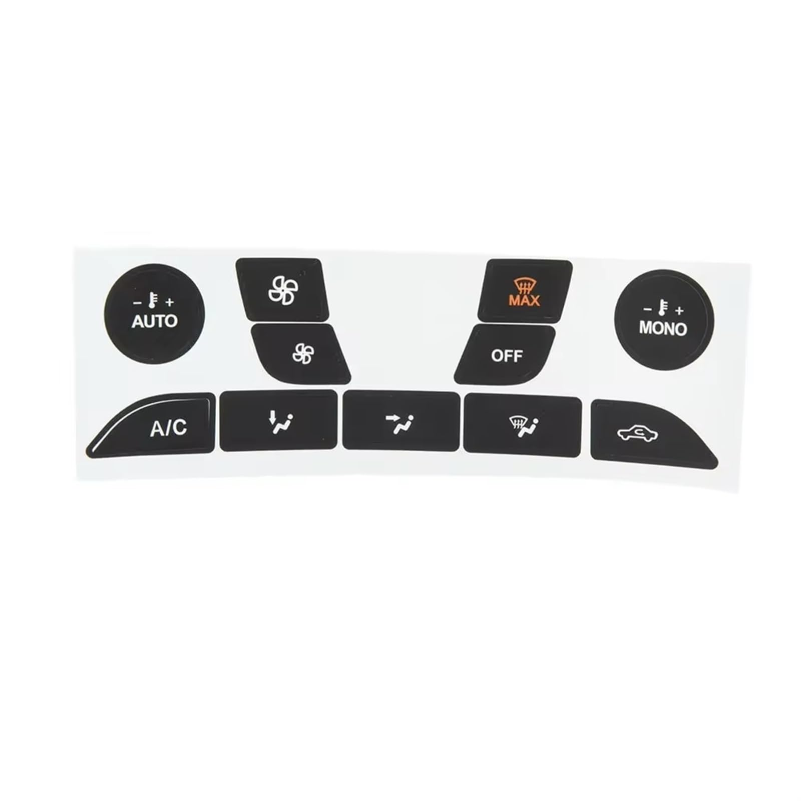 Button Repair Sticker Compatible with for Focus 1999-2001 2002 2003 2004 2005 Car Air Condition Control Switch Button Repair Stickers Automobiles