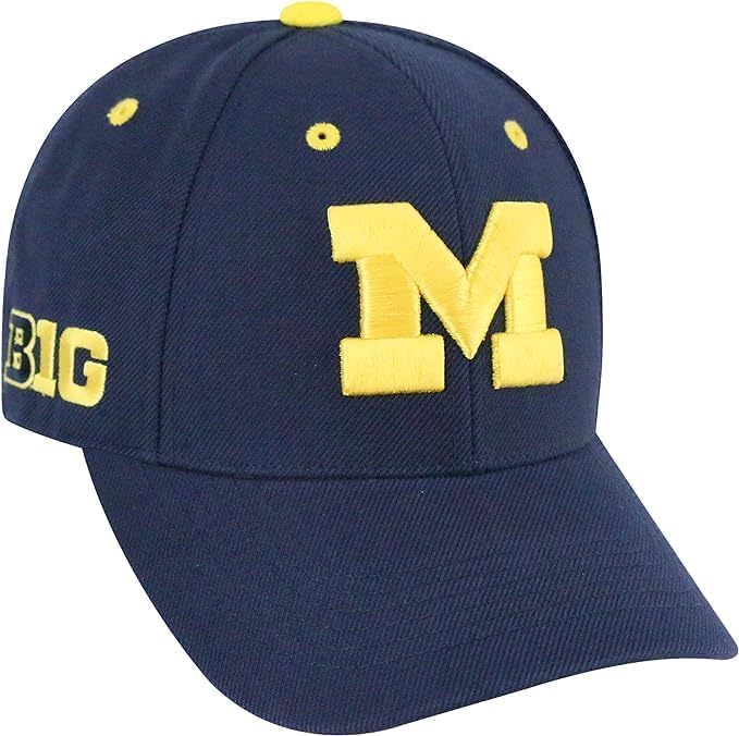 Collegiate Primary Color W/Rear Word Adjustable Hats