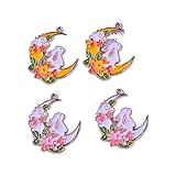花見中兎 月 さくら 桜 チャームピアスパーツ 金具アクセサリーパーツ【２種類×2ケ＝4ケ】