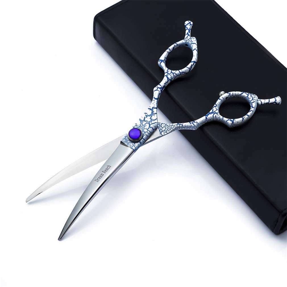6,5 Pollici Governare Dell'animale Domestico Forbici, in Acciaio Inox Professionale Dog Grooming Scissors Up-Curvo Scissor, Luce E Sharp, per Pet Barber Shop