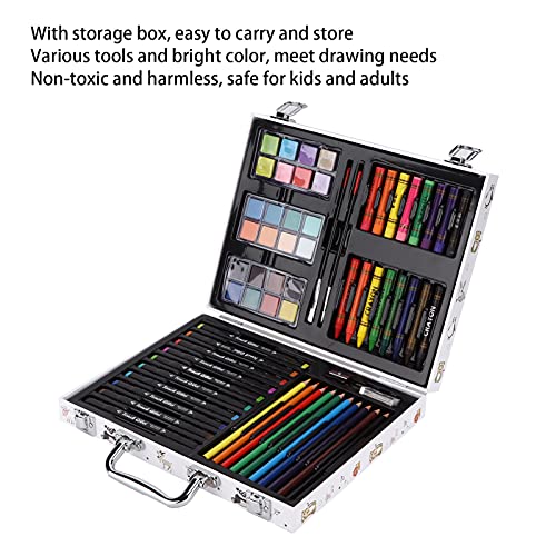 Kit de ferramentas de pintura, kit de desenho infantil, suprimentos de arte para crianças, conjunto