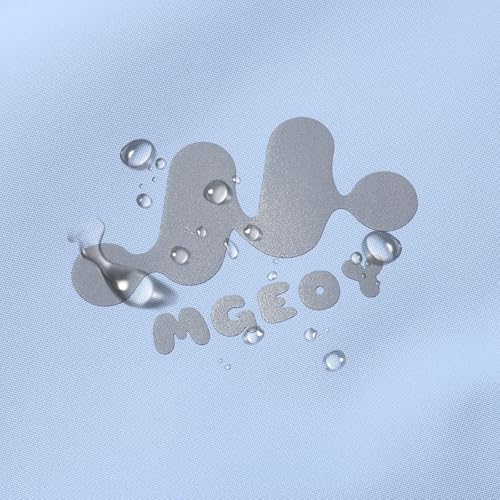 Image of MGEOY Boys Girls Rain Jacket Lightweight Waterproof Hooded Fleece Lined Raincoat Windbreakers for Kids