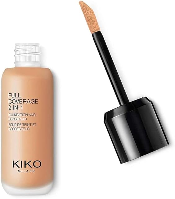 Kiko Milano Full Coverage Podkład i Korektor 2 w 1, Warm Beige 60, 25 ml