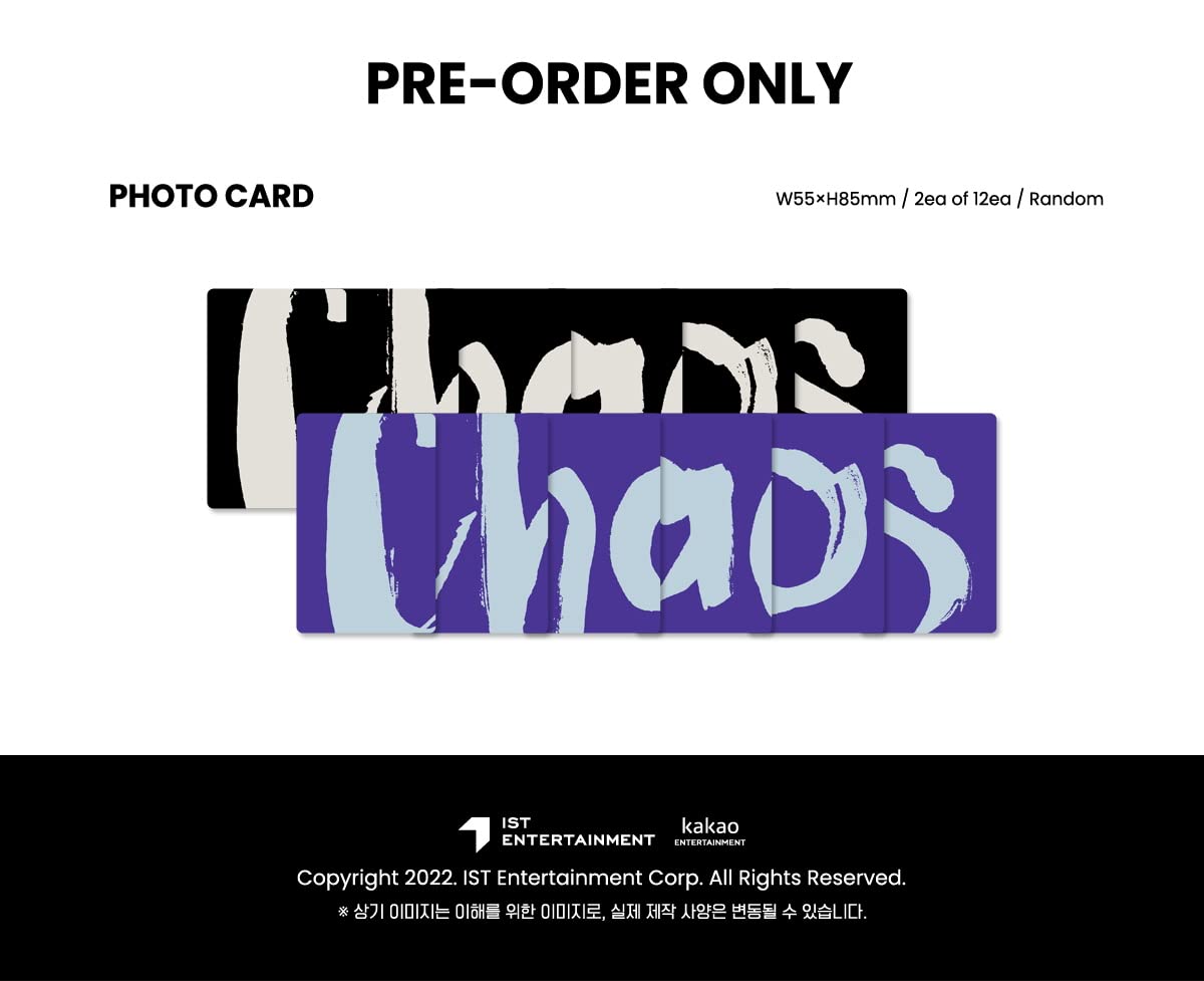 Dreamus VICTON - Chaos (séptimo mini álbum) CD+Beneficio de Pre-Ord+Póster plegado+Juego de tarjetas de fotos extra (Fate+Control ver SET), (L200002428), 140x125 mm
