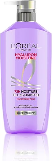 L’Oreal Paris Hyaluron Moisture 72Hr Filling Shampoo With Hyaluronic Acid, For Frizz-Free, Hydrated And Bouncy Hair Full Of Life | 800 Ml
