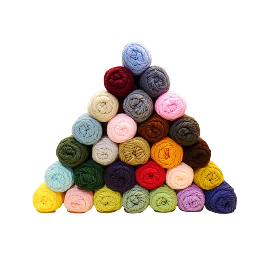 Dzianiny ręcznie robione, Przędza kępkowa o grubości 3 mm, kłębek włóczki wadze 100 g, zestaw włóczek wielokolorowych(28 Colors)
