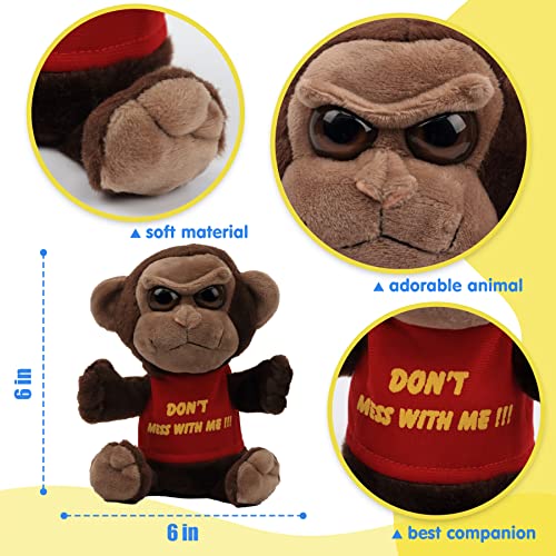 Cuteoy Grumpy Gorilla Stuffed Animal Rotating Plush Toys Emotionally Soothing With Screaming Release Stress Angry Interactive Touch Control Funny Gifts For Kids #TOP4