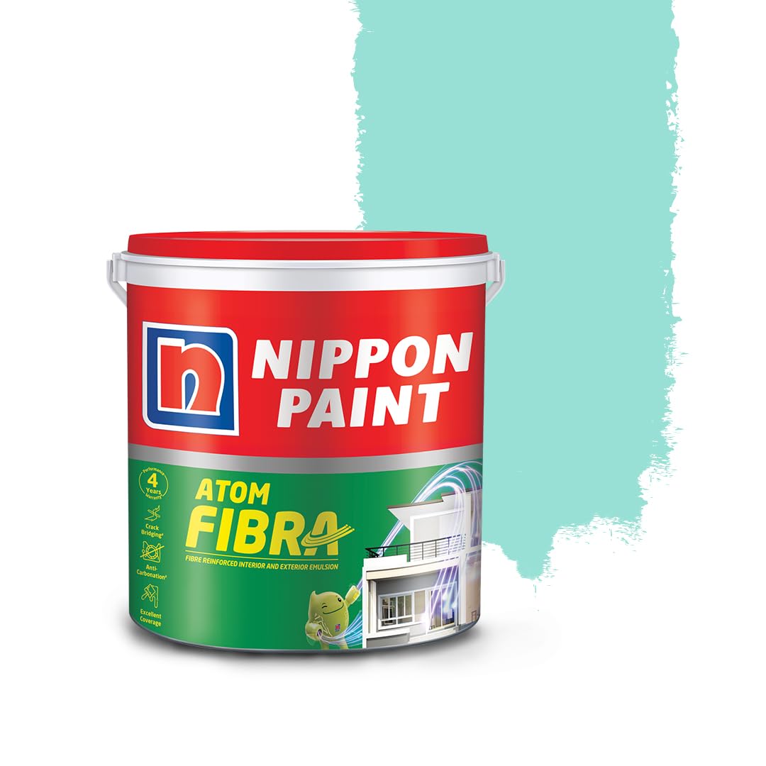 Nippon Paint Atom Fibra 2 In 1 Interior & Exterior Emulsion 4 L Blue-Greens (Green) (B0C5CYL7JQ) Amazon Price History, Amazon Price Tracker