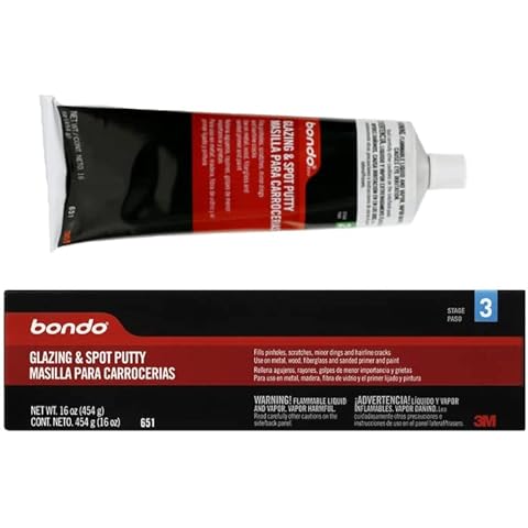 Bondo 3M 16oz Glazing and Spot Putty (651) - 12-Pack Cover