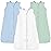 TotAha Sleep Sack 6-12-15 Months 3-Pack,Stretchy,Buttery Soft Swaddle Transition Sleeping Bag,Light Baby Wearable Blanket with 2-Way Safe Zippers for Boys and Girls, 0.5 TOG