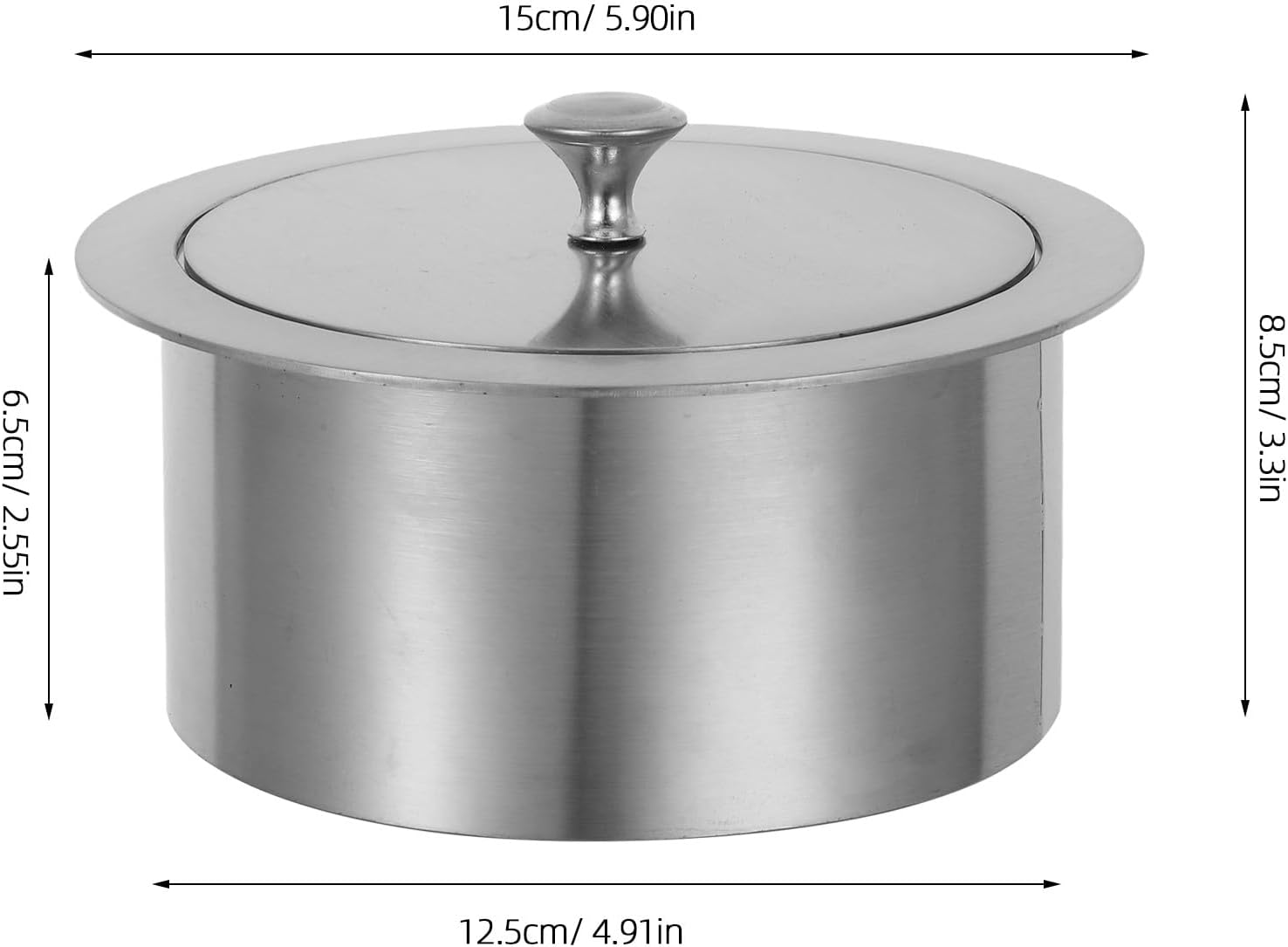IMIKEYA ゴミ箱の蓋の交換 - キッチンとバスルームのキャビネット用のステンレス製ゴミ箱カバーグロメット