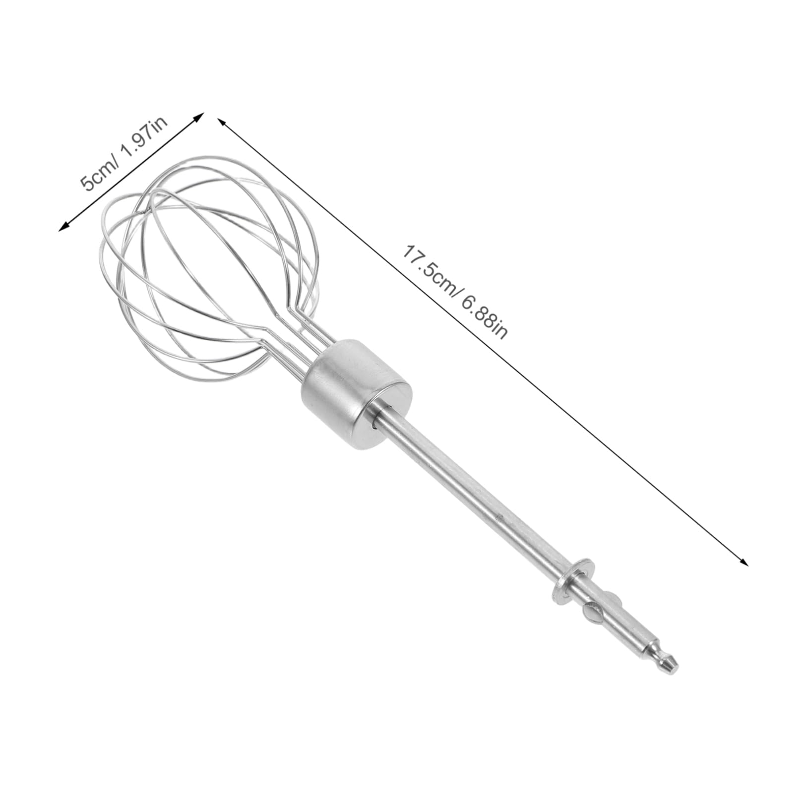 OKUMEYR Manual Egg Beater Accessory Set Stainless Steel Mixing Paddle for Hand Egg Mixer Mini Handheld Mixer Attachment Lightweight