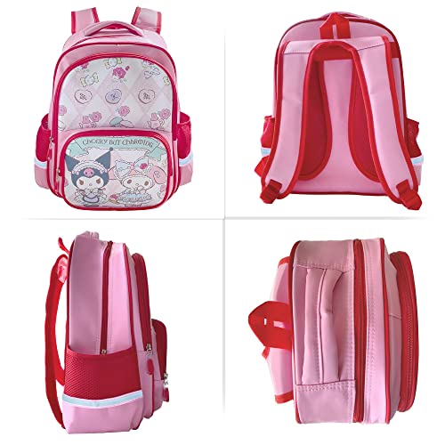 Fiohiof Teen Kids Backpacks For Girls Cartoon Cute 15 Inches Laptop Backpacks Kawaii Backpack Travel Bags Book Bag(Pink) #TOP2