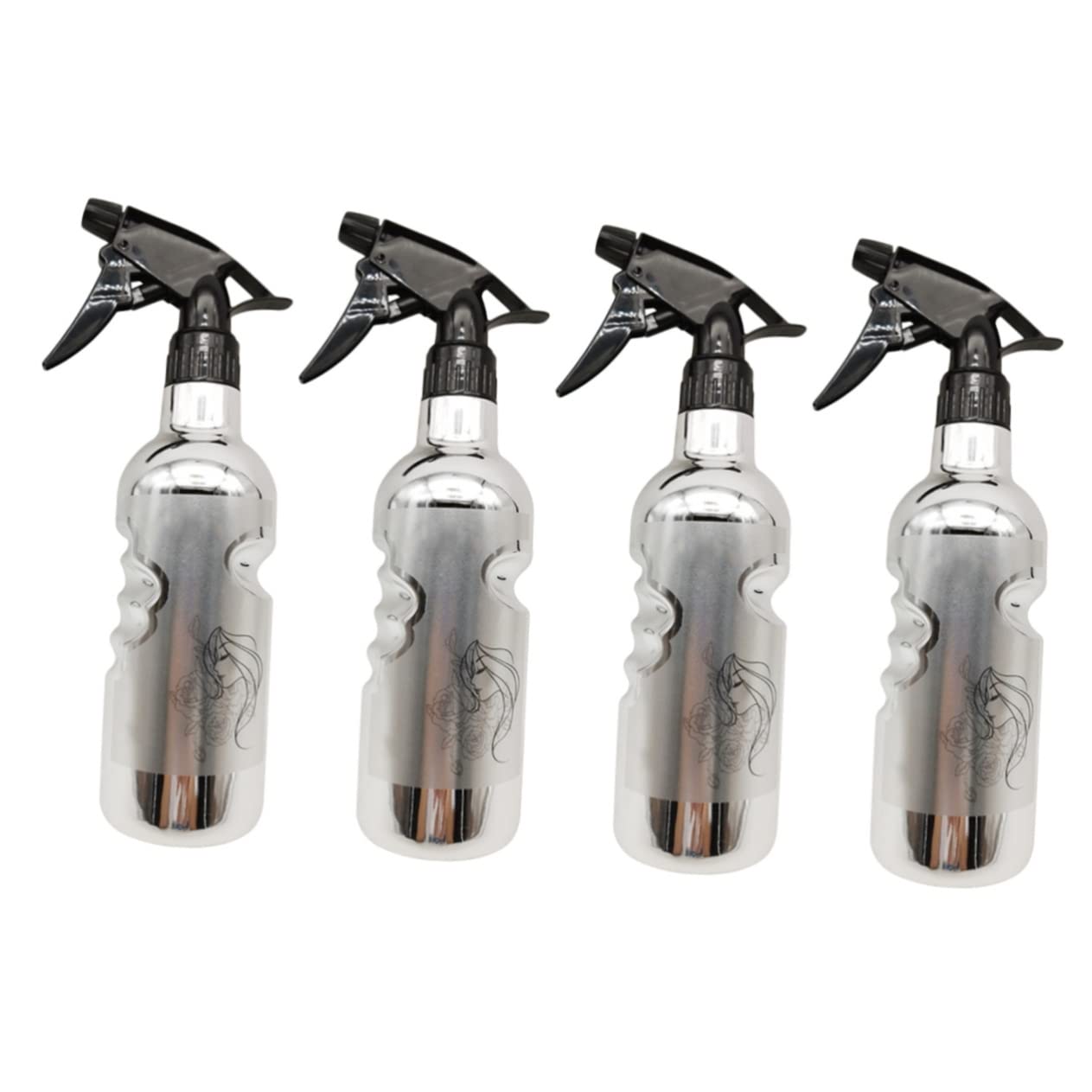 Cabilock 4piezas Botella De Spray Retro Para Peluquería Atomizador De Agua Para Barbershop Pulverizador De Diseño Ergonómico y Capacidad Adecuada Para Uso Profesional