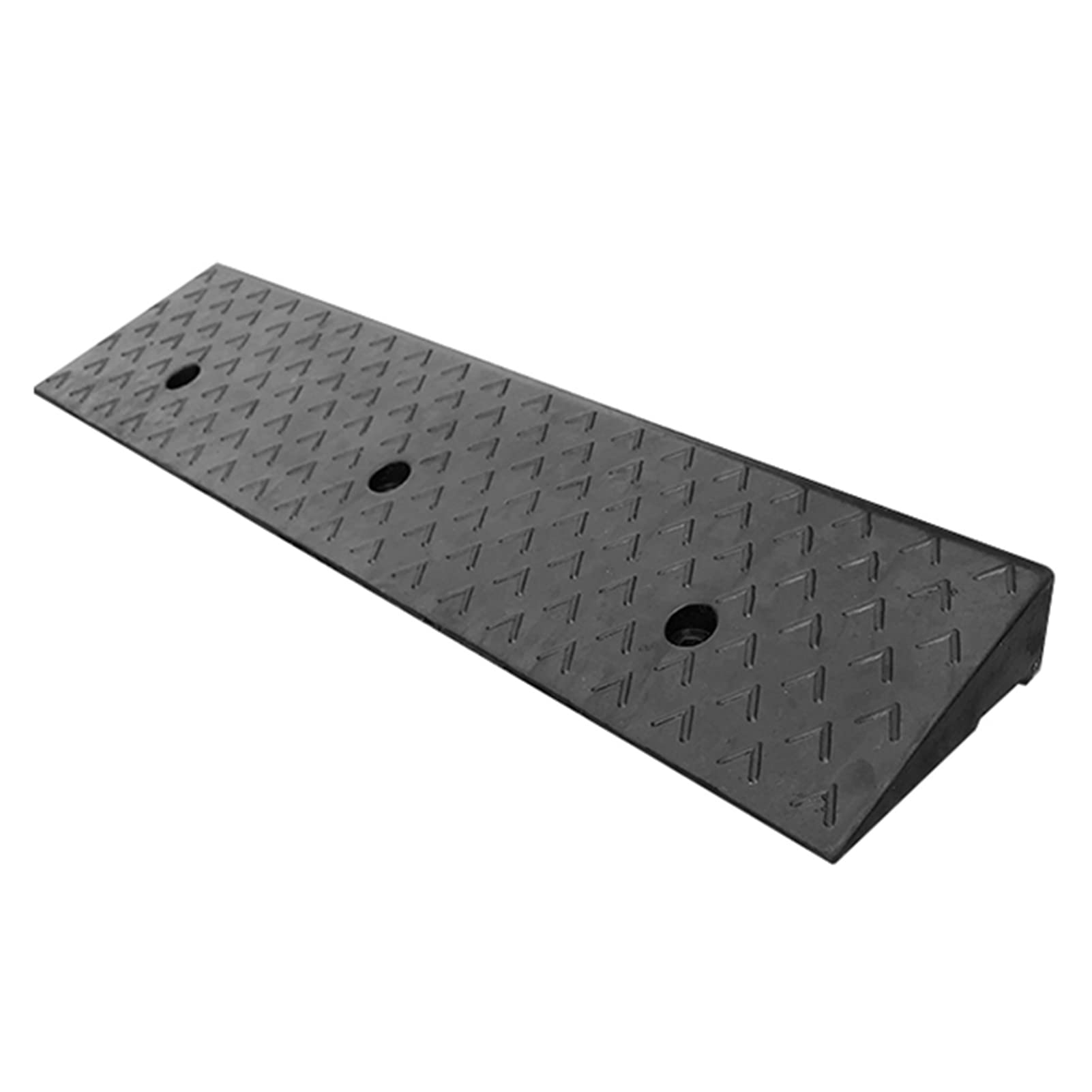 Threshold Ramp, Black6/7/8/9/10 cm Height Heavy Duty Kerb Ramps Rubber Curb Ramps Portable Threshold Ramp for Cars Motorcycle Bicycle Scooter Stroller (Si