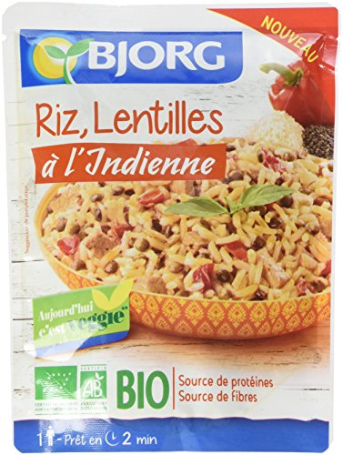  Bjorg Doypack Riz et Lentilles à l'Indienne Bi...