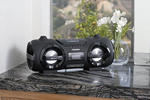 Toshiba Wireless Bluetooth Boombox Speaker: Portable Cd Boom Box With Fm Radio, Remote & Led Lights #TOP5