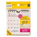 能率 NOLTY 2026年 カレンダー 卓上 B7変型 C239