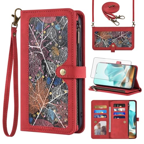 Housse Moto Edge 60 Fusion Asuwish Etui Rouge Idéal pour Voyager Connecté