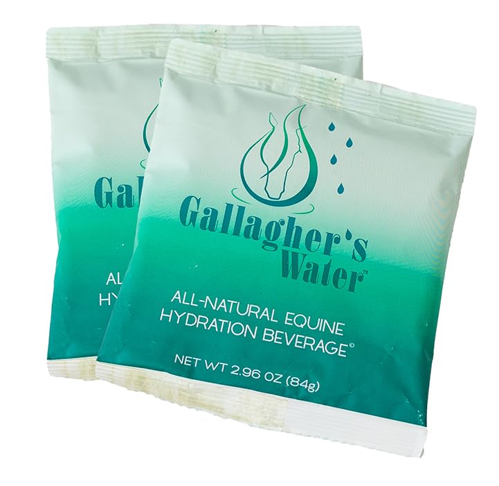 GALLAGHERS WATER 2 Pack All-Natural Equine Hydration Treat - Enhancement Powder Mix Horse Drink Treat to Help Encourage to Drink Water - Made with All Natural Ingredients FEI Compliant