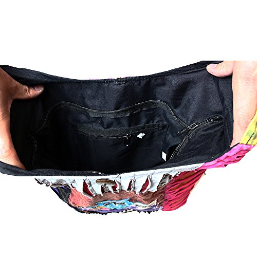 Bohemian Hippie Crossbody Shoulder Bag Sling Slouch Hobo Cotton Handmade Variety Patterns4