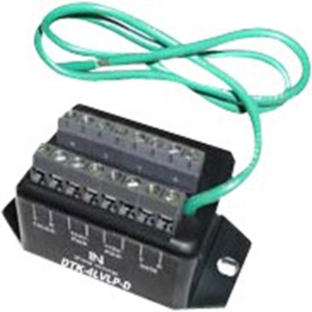 DITEK DTK-4LVLPLV 22-16 AWG, 30 V, 4 Pair, Low Voltage LINE Protection, Rack Mount, Terminal Strip
