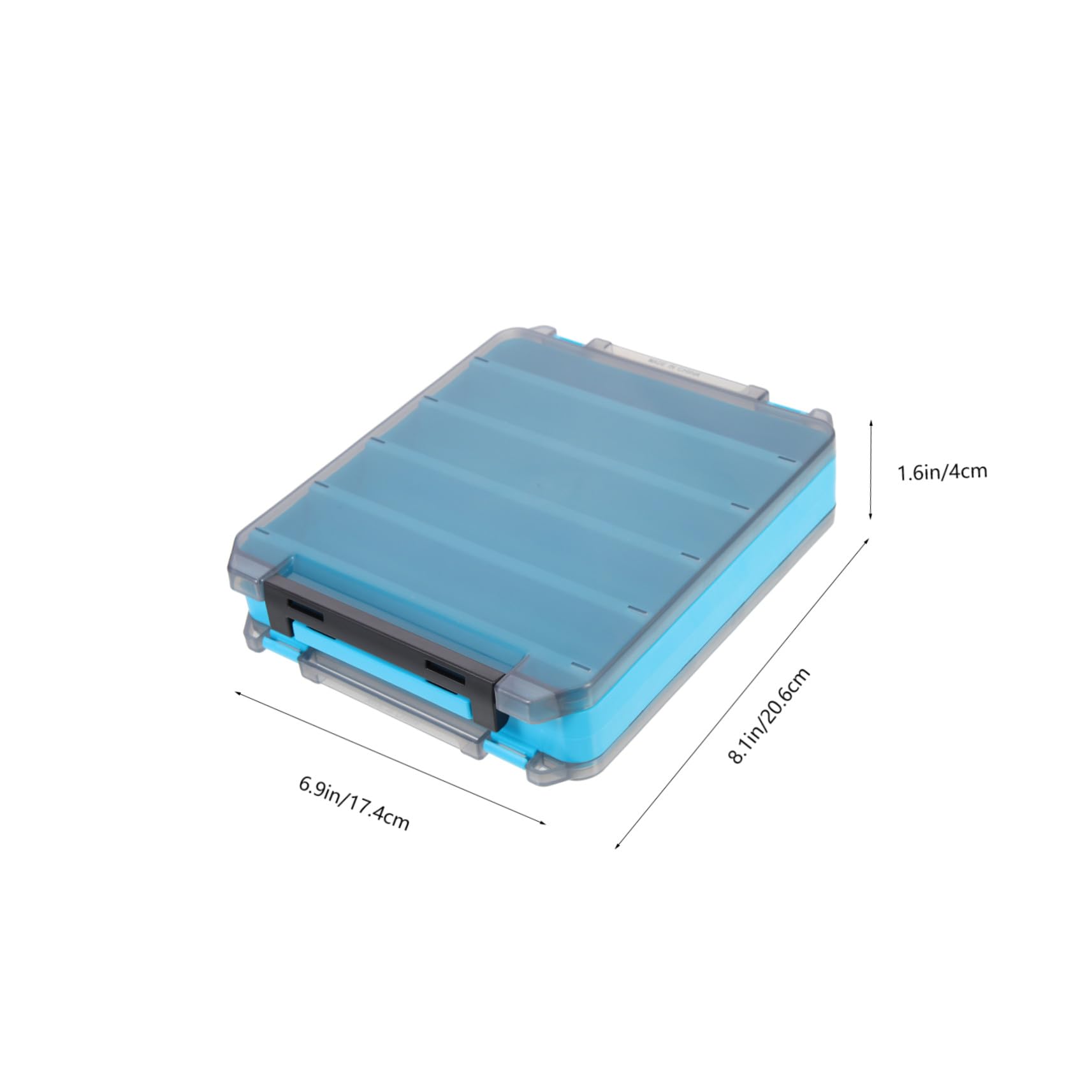 Scatola Esche da Pesca Doppia Faccia Grande Organizer Portatile Attrezzatura con Scomparti Interni Resistente per Conservazione Artificiali e Accessori