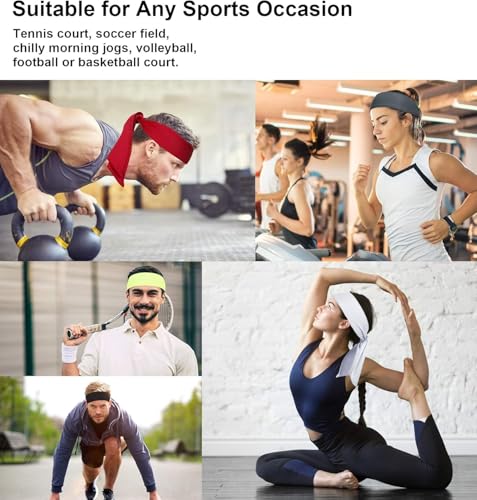 PAROPKAR Ninja Karate Sweat Wicking Sports Headband, Running, Tennis, Gym Yoga Workout, Soccer Adjustable Ties Headband for Men Women (Wine) - Image 7